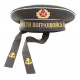 ロシアの海軍黒いussrバイザレスの帽子