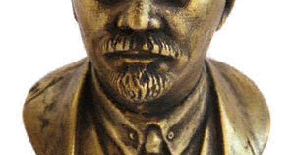 bronze soviet bust vladimir lenin