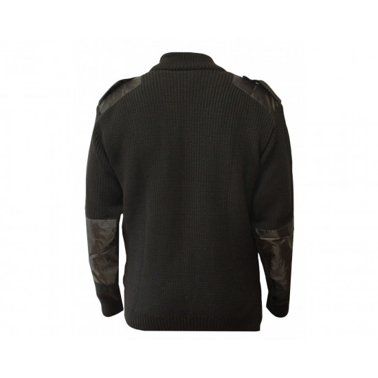 Suéter táctico airsoft cálido negro de invierno para pesca y caza