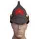 Russe d`infanterie rkka soviétique chapeau d`hiver de laine militaire rouge budenovka avec earflaps