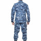 Taktische blaue digitale Uniform Airsoft-Jacke und -Hose Professionelles ACU-Set für Jagd- und Angeltarnung BDU-Anzug