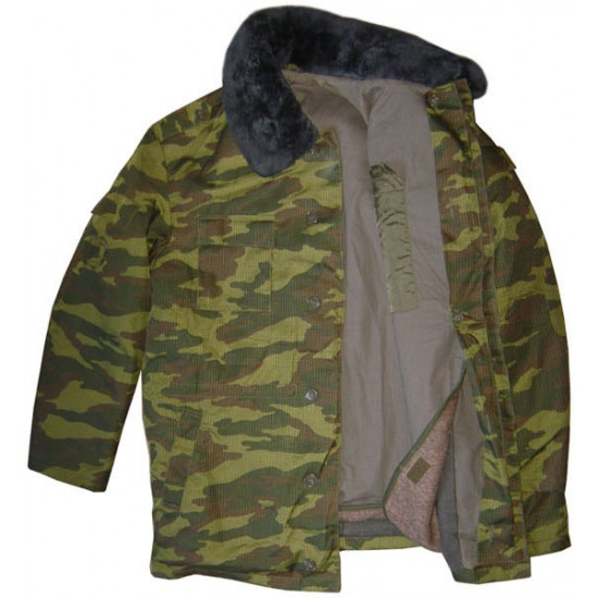Winter Flora camo Uniform Chaqueta y pantalones de caza cálidos Traje de lana Rip-stop