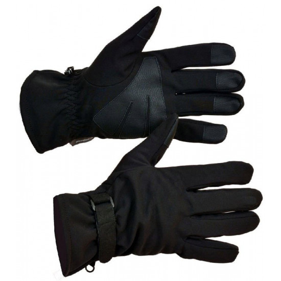 ロシアの戦術的なsoftshellは、黒いairsoft手袋をカモフラージュします