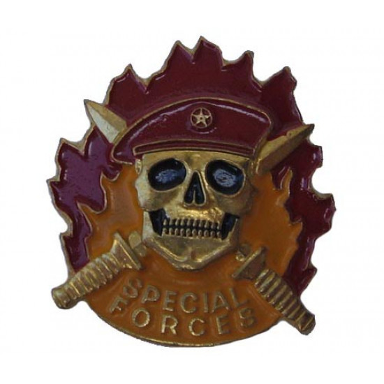 Badge de métal de forces spécial spetsnaz tape de béret de bordeaux