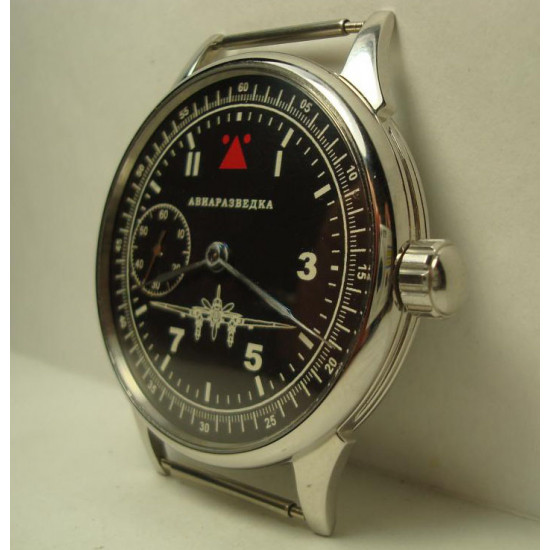 Reloj mecánico ruso Molnija Air Reconnaissance Transparent
