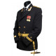 Soviético / capitán veloz naval ruso chaqueta negra