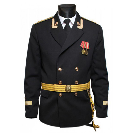 Sowjetische / russische Marineflotte Kapitän schwarze Jacke