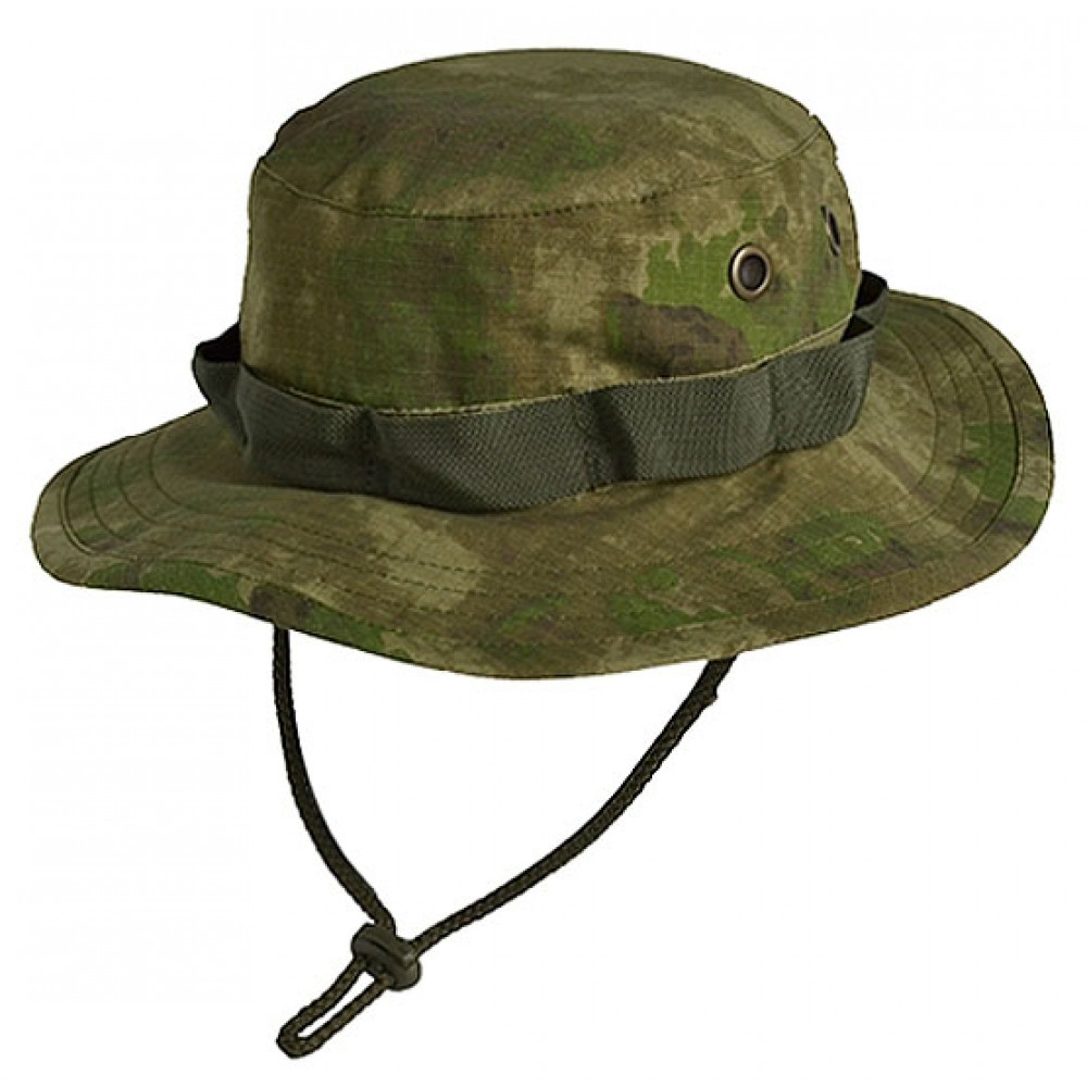 Camo panama boonie hat moss rip-stop russian cap