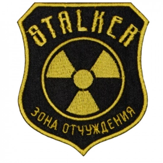 Stalker alienation zone Chernobyl radiation Sew-on Embroidery patch