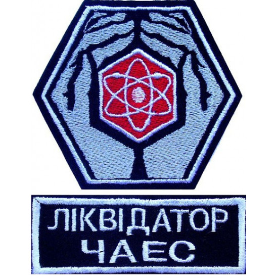 Chernobyl Atomic Station Liquidator Sew-on Handmade 2 patchs