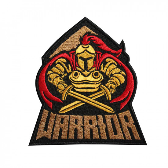 Warrior Spartan Logo bordado coser / planchar / parche de velcro