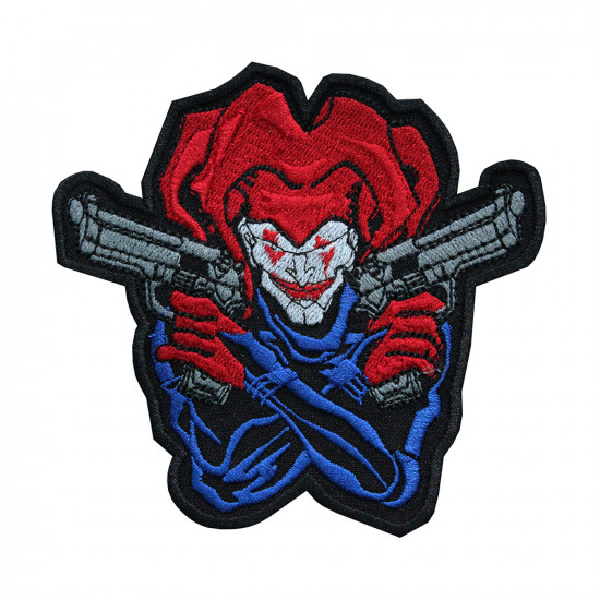Joker Bad Guy Comics Hero bordado coser / planchar / parche de velcro