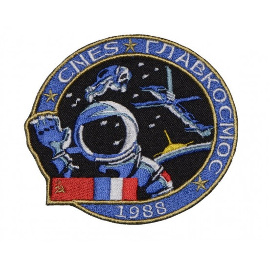 Kosmos-Programm Sowjetischer Aufnäher Sojus TM-7 Station Mir