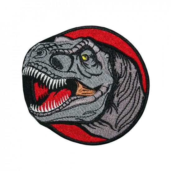Dinosaurier-Stickerei zum Aufnähen / Aufbügeln / Klettverschluss