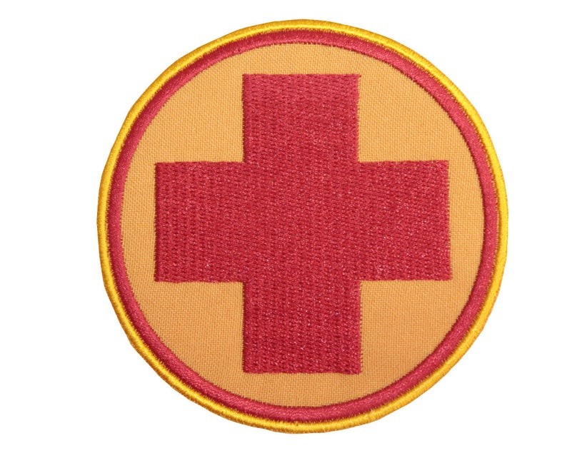 Team Fortress 2 Medic red patch. TF2 Hook and loop patch