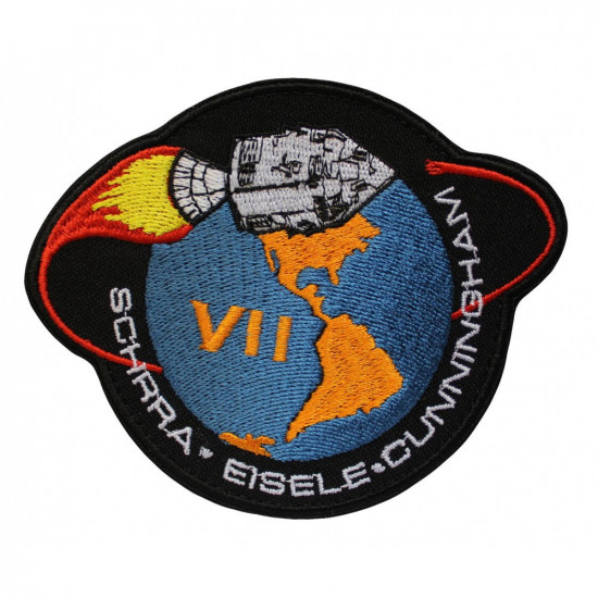 Apolo VII SCHIRRA EISELE CUNNINGHAM Logo Parche de la NASA