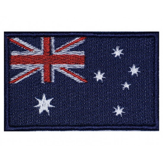 Parche de país hecho a mano bordado con bandera de Australia # 1