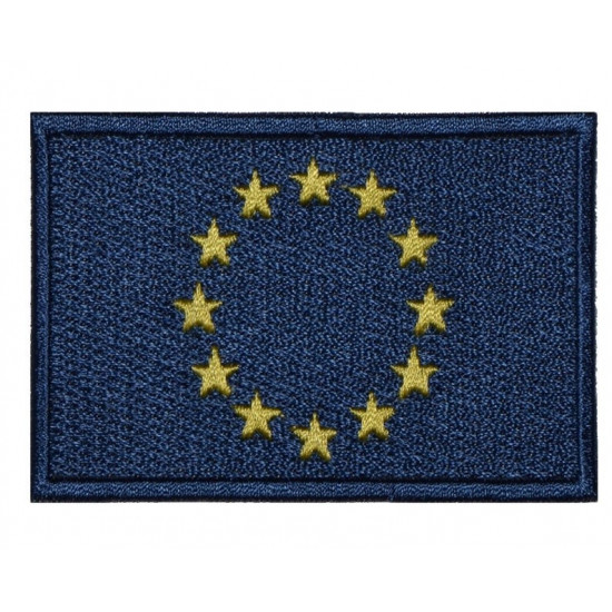 Flagge von Europa gestickter handgemachter Aufnäher zum Aufnähen