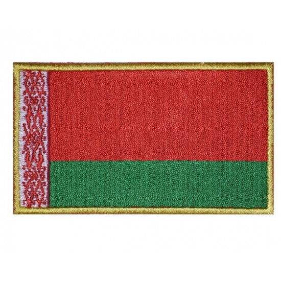 Belarussische Flagge bestickt aufgenäht Original handgemachte Patch