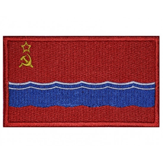 Manga de bordado de la Unión Soviética de la URSS de Estonia Parche ruso cosido