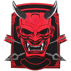 Samurai Anime Punk Embroidered Sew-on / Iron-on / Velcro Patch