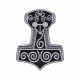 Mjolnir Thorのハンマー刺繍縫い付け機パッチ＃2
