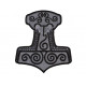 Mjolnir Thorのハンマー刺繍入りサインスカンジナビアパッチ