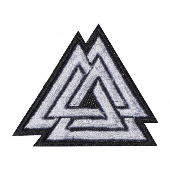 オーディン刺繍ソーオンサインマシンパッチのValknut Nordic Runes Knot