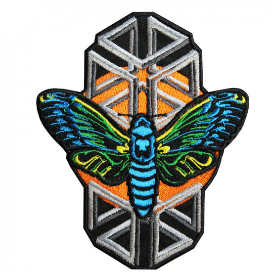 Cicada Wings bordado manga coser / planchar / parche de velcro