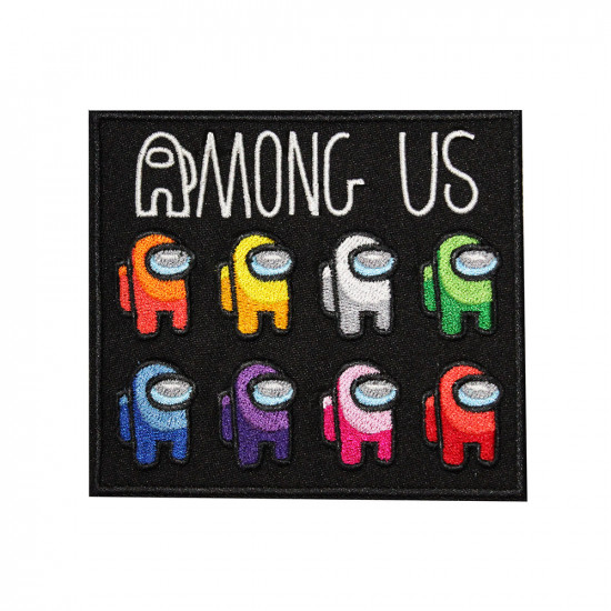 Among us Game Group Embroidered Sew-on / Iron-on / Velcro Patch