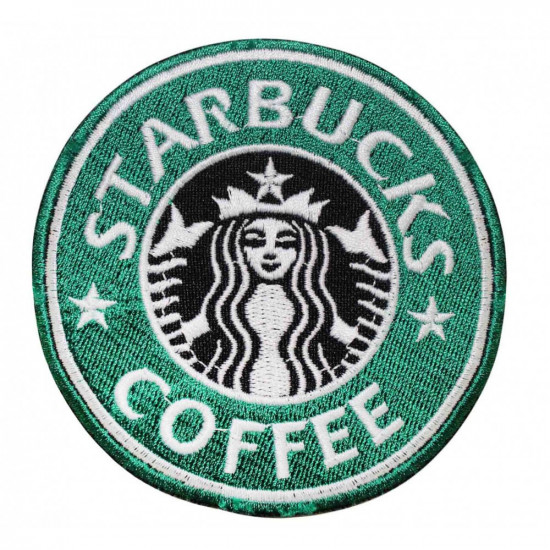 Parche cosido con bordado de Starbucks Coffee Corporation