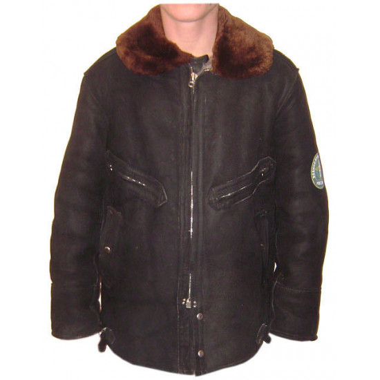   air force leather suede military pilot jacket