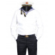 White soviet /   naval sailor parade uniform with collar