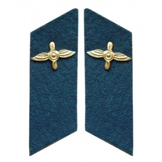 Militares soviéticos / etiquetas del cuello de la fuerza aérea de ejército rusas