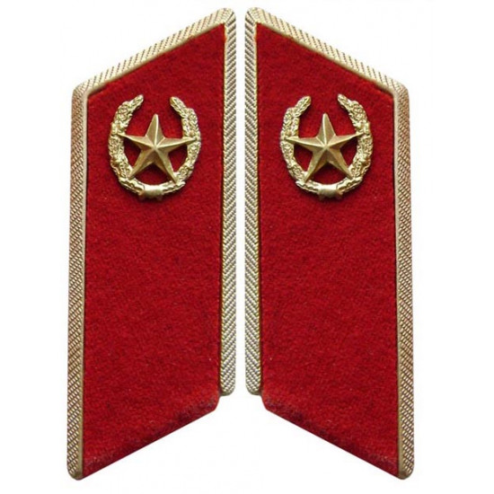 Militares soviéticos / etiquetas del cuello del desfile de tropas de la infantería de ejército rusas