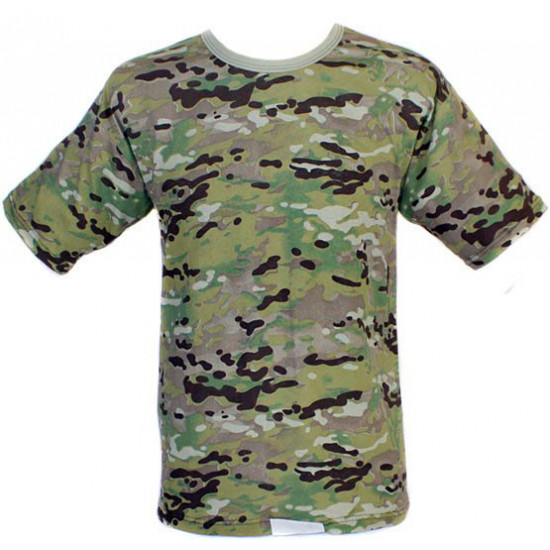 Urban Blue Camo T-Shirt - 100% Cotton Army Military Top All Sizes