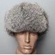 Sowjetischen / russischen original weichen flauschigen Kaninchen Pelz Winter Hut ushanka grau