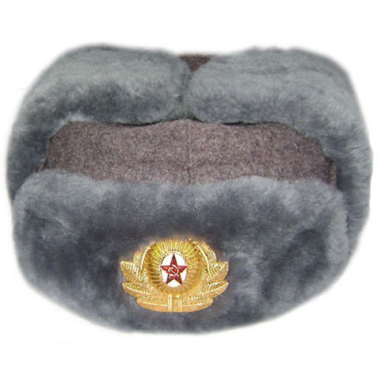 Ussr軍の軍事警察ushanka帽子