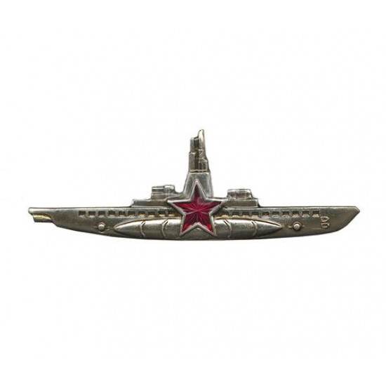 Soviético / estrella roja de la insignia del comandante submarina rusa