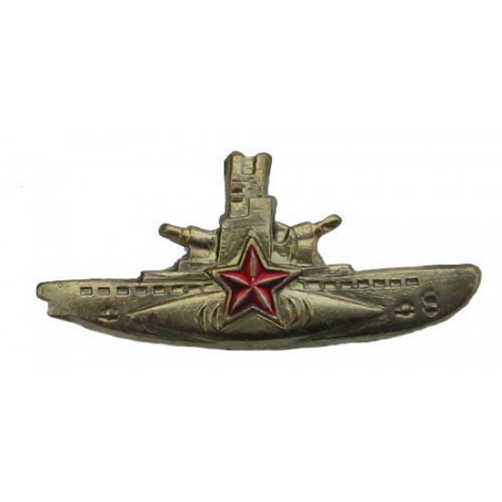 Sowjetische goldene U-Boot-Kommandant Abzeichen Marine-UdSSR-Flotte