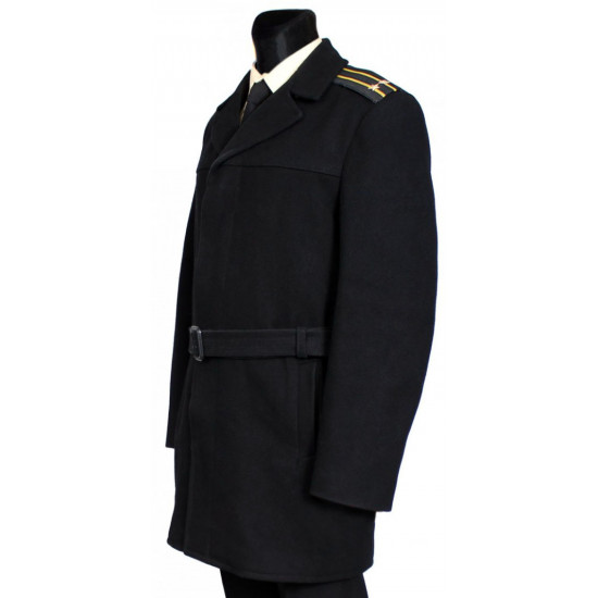 Officier de la flotte navale russe demi-manteau de laine D-4