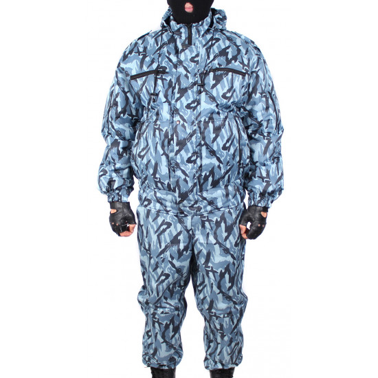 タクティカルウィンターユニフォーム「Sneg-M」 普段使いにぴったりな暖かい冬用グレー迷彩スーツ