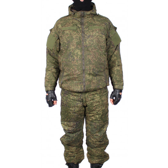 Uniforme del airsoft de invierno caliente táctico ruso vkbo pixel camo
