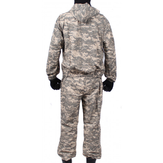 Uniforme de camouflage tactique de tireur d'élite Airsoft "klm" sur le motif "pixel desert" à glissière