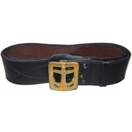   / soviet army military naval officer leather belt
