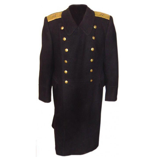 Ussr military overcoat rear-admiral naval winter coat