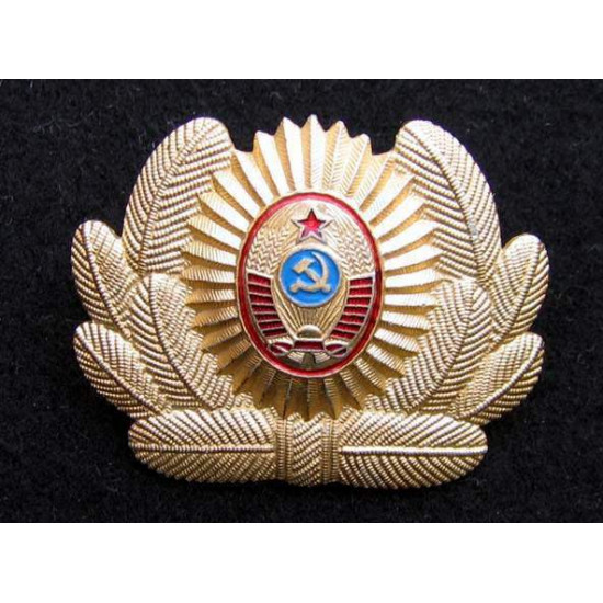 ソビエト警官花形帽章バッジ#3