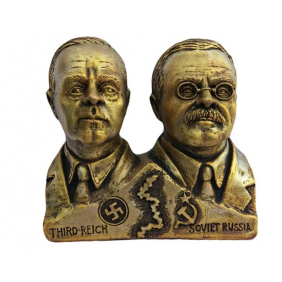 Bronzebüste des Molotow-Ribbentrop-Pakts
