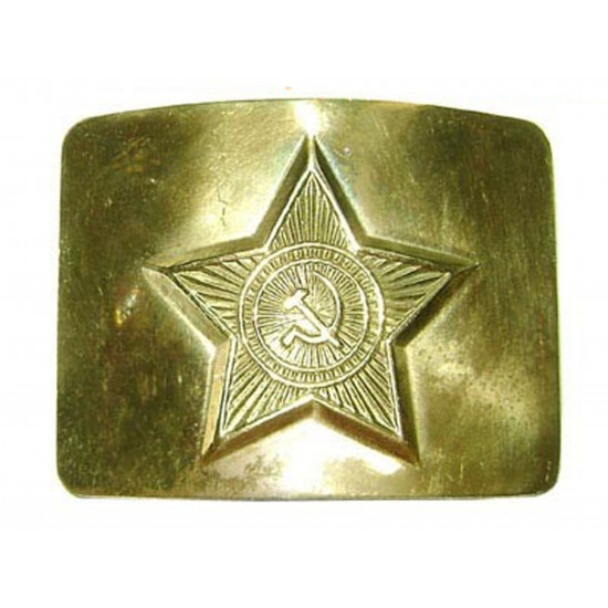 Goldene Sternschnalle der russischen Militär-UdSSR für einen Gürtel