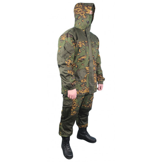 Gorka-3 Frog camo suit táctico FLEECE uniforme con capucha Airsoft uniforme